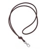 Logan Whistles Soft nappa leather lanyard - assorted colours chrome