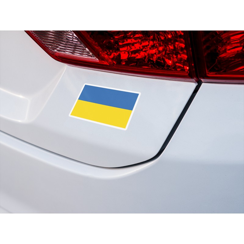 DRD&M UKRAINE PLAIN PREMIUM QUALITY FLAG UKRAINIAN 3X5 INCH LAMINATED