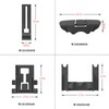 1 Kit Pack Dishwasher top rack repair kit W10350376, fit
