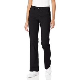 Dickies Women's Slim Bootcut Twill Pants, Rinsed Black