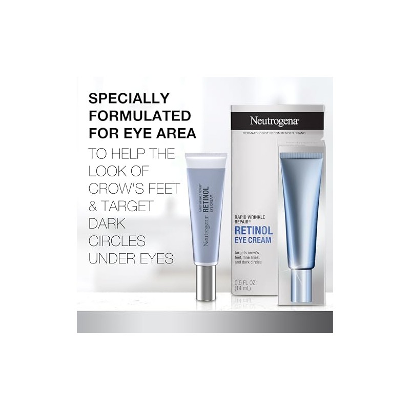 Neutrogena Crema para los Ojos Rapid Wrinkle, Azul, 14ml