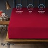 Komfortec Microfibre Fitted Sheet 180 x 200 cm, Soft Fitted