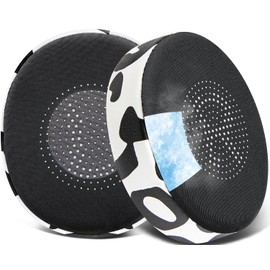 SOULWIT Kühlgel Ersatzpolster Ersatz Ohrpolster für Jabra Evolve2 65 (Evolve 2 65MS 65UC MS UC)/Evolve2 40 (40UC 40MS USB)/Elite 45h On-Ear Wireless Kopfhörer, Polster mit Ice Silk-Stoff