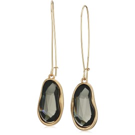 Robert Lee Morris Soho Stone Long Drop Earrings, Black Diamond