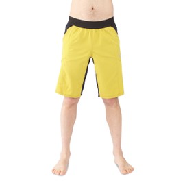 Ucraft climbing Anti-Gravity Shorts. Stretchy, Lightweight and Breathable Multisport Shorts. (Graphite, M) (Yellow, L)