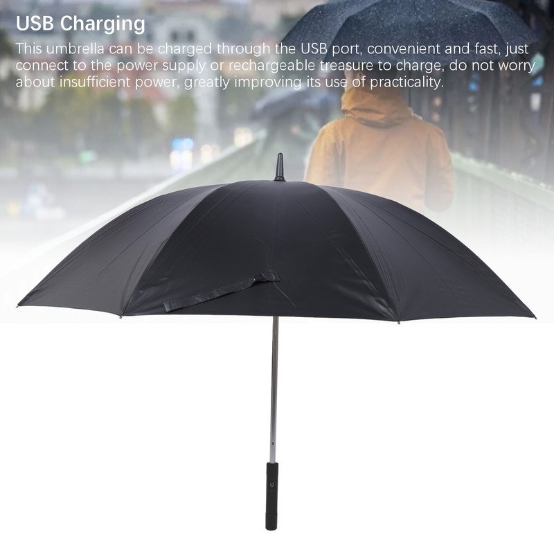 USB Charging Fan Umbrella Multifunctional Portable Foldable Sun Blocking Fan
