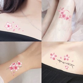 WE Living Plus Shop Tattoo Stickers 30 Types Cherry Blossom Flower Design Set W Series Summer Swimming Pool Tattoo Henna