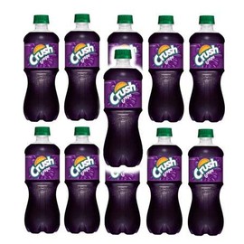 Crush Grape 20 oz Soda Bottles (Pack of 12, Total of 240 FL OZ)