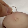 jewellerybox 9ct Yellow Gold Hoop Earrings with 3mm Bead