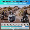Dgakcvb BT-S5 10 Rider Motorcycle Bluetooth Headset, 3000m Motorcycle Group