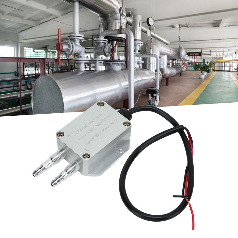 Wind Pressure Transmitter 4‑20mA Differential Pressure Sensor ‑1Kpa to +1Kpa