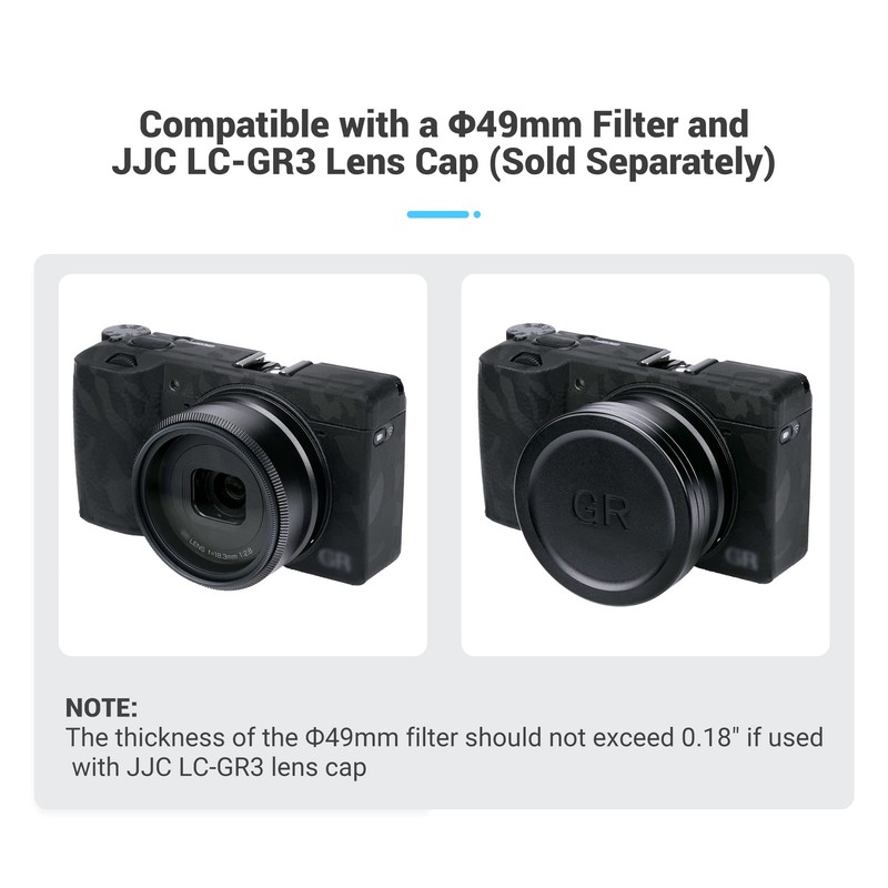 JJC Metal Lens Filter Adapter Ring Compatible with RICOH GW-4