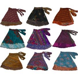 Wevez® Women's Plus Size Sari Magic Skirt, One Size, Assorted