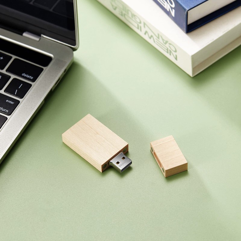 GARRULAX USB Flash Drive, 8 GB Wooden USB 2.0 High