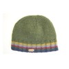 Classic Irish Wool Rib-Knitted Winter Beanie, 100% Wool with Fleece