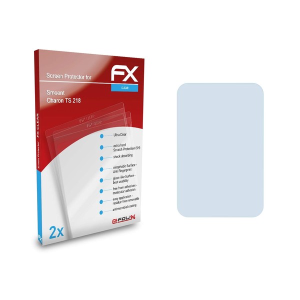 atFoliX FX-Clear Screen Protectors for Smoant Charon TS 218 Pack of 2 Crystal Clear