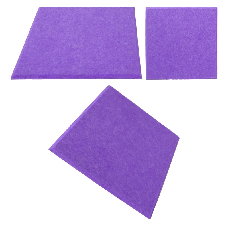 6Pcs Acoustic Absorption Panel Thickened Reduce Reverb SoundProof Padding Absorber(Purple