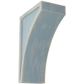 Ekena Millwork CORWD03X05X08LWBU Medium Lawson Wood Vintage Decor Corbel, 3"W x 5 1/2"D x 8"H, Driftwood Blue