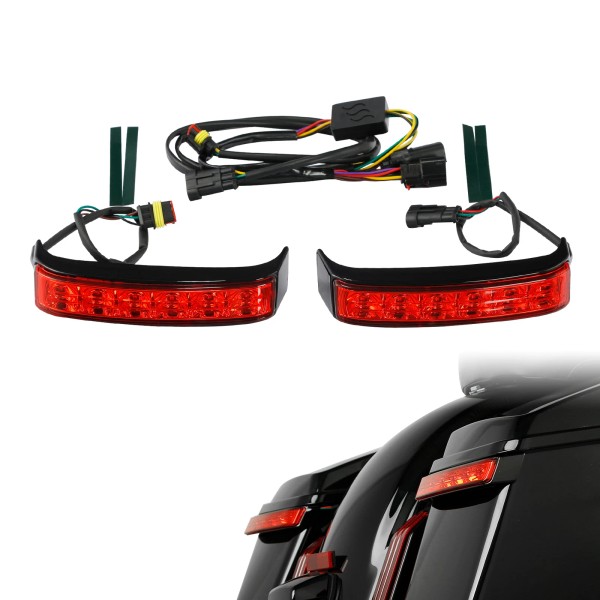 TCMT Saddlebag Tail Light Running Brake Turn Signal Lamp Fit