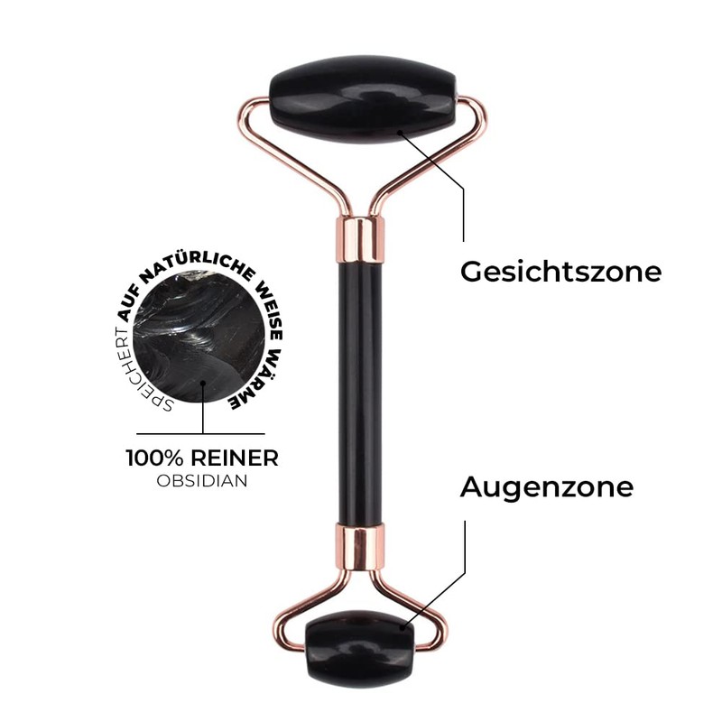 Sincero Salon - Black Obsidian Face Massager - Jade Roller