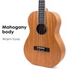 Kmise Baritone Ukulele 30 Inch Mahogany Ukelele 4 String Hawaii