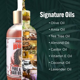 Zanichigo Ruby Hair Oil – Fenugreek Strengthening Serum for Dry, Damaged, Frizzy & Coarse Hair | Anti-Hair Fall | Anti-Hair Loss Hair Growth Oil Treatment | All-Natural | 2 Ounce