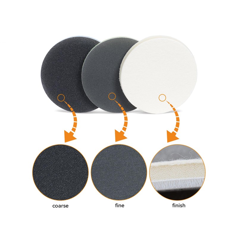 Glass Scratch Remover Kit Mesh Net Sanding Abrasive Pads Set