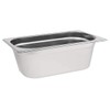 Vogue K820 Edelstahlpfanne, 1/4 Gastronorm, 4 l, 150mm tief, Lebensmittelbehälter,