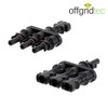 Offgridtec Offgridtec 3-Fach Abzweigbuchsen T-Stecker Solarstecker, Parallelschaltung fr bis zu