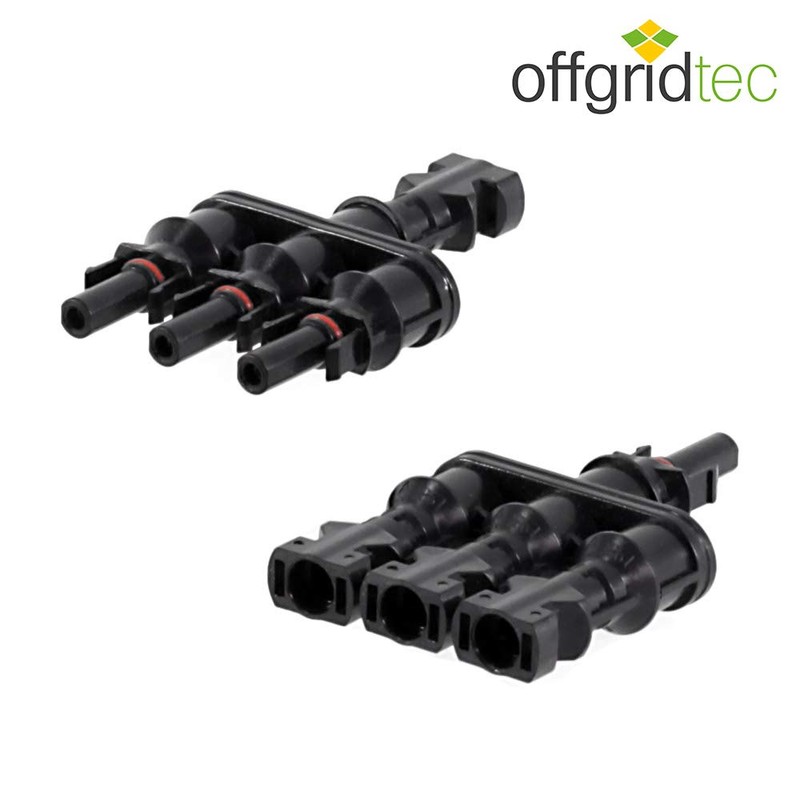 Offgridtec Offgridtec 3-Fach Abzweigbuchsen T-Stecker Solarstecker, Parallelschaltung fr bis zu