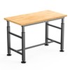 WALMANN Heavy Duty Adjustable Height Workbench 47.75" x 23.25", Rubber