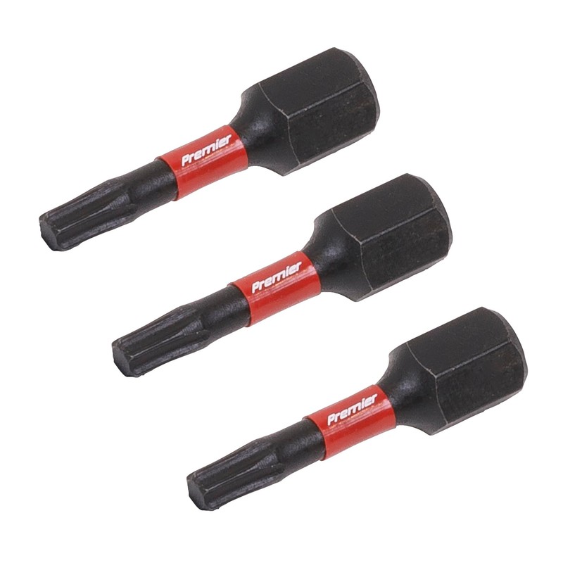 Sealey 3pc 25mm TRX-Star* T15 Impact Power Tool Bit Set