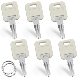 6 Pcs G391 RV Keys - Stainless Steel Camper & Trailer Replacement Keys with 2 Key Rings - Universal for RV, Storage Locks, Door Locks,Sturdy & Corrosion-Resistant