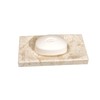 CraftsOfEgypt Beige Marble Soap Dish - Polished and Shiny Marble