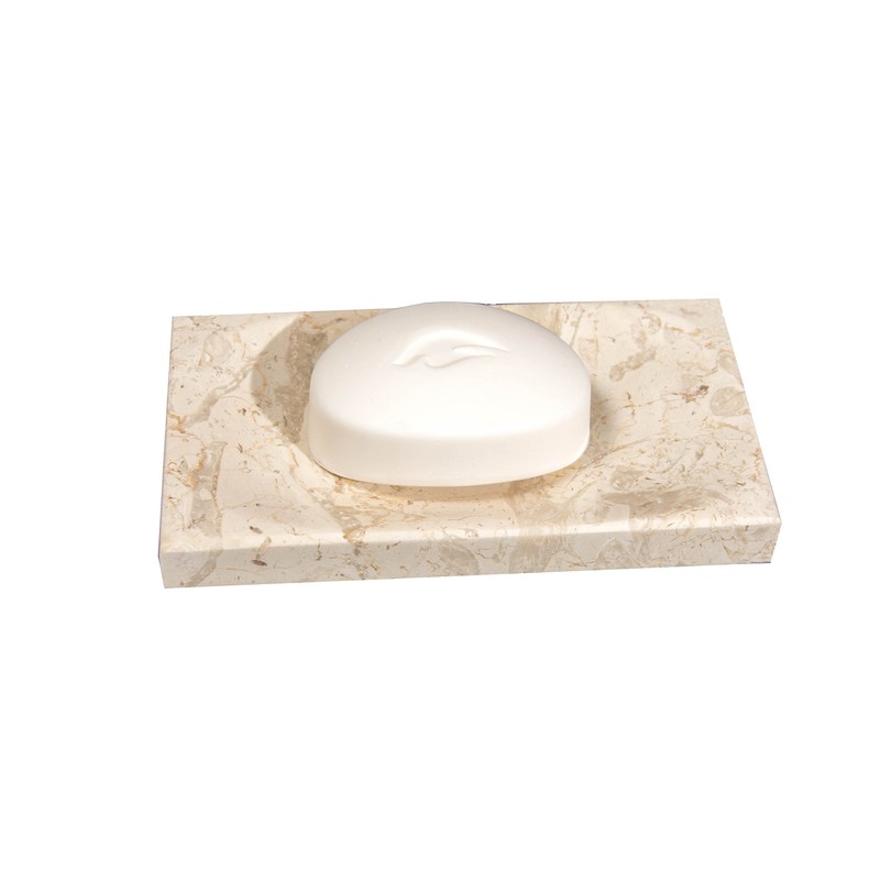 CraftsOfEgypt Beige Marble Soap Dish - Polished and Shiny Marble