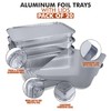 ZubyShax 20 Pack Disposable Aluminum Foil Trays - 32*21*5.5cm/2300ml Tin