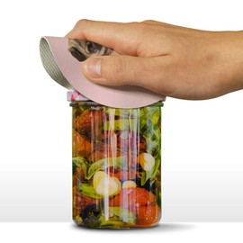 Pug Puppy Dog Sitting Pink Necklace Round Rubber Non-Slip Jar Gripper Lid Opener