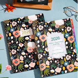 2026 Planner - 2026 Weekly Monthly Planner from JAN.2026 - DEC.2026, 2026 Planner 8.5''X11'', Weekly and Monthly Planner with Colorful Tabs, Enough Space, Functional Pages