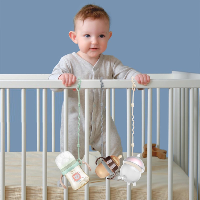 RTMOK (4Pcs) Sippy Cup Strap Keep Bottles and Sippy Cups