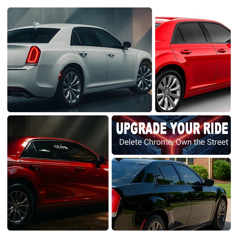 MusTree Chrome Delete Vinyl Wrap Kit fit for 2015-2023 Chrysler