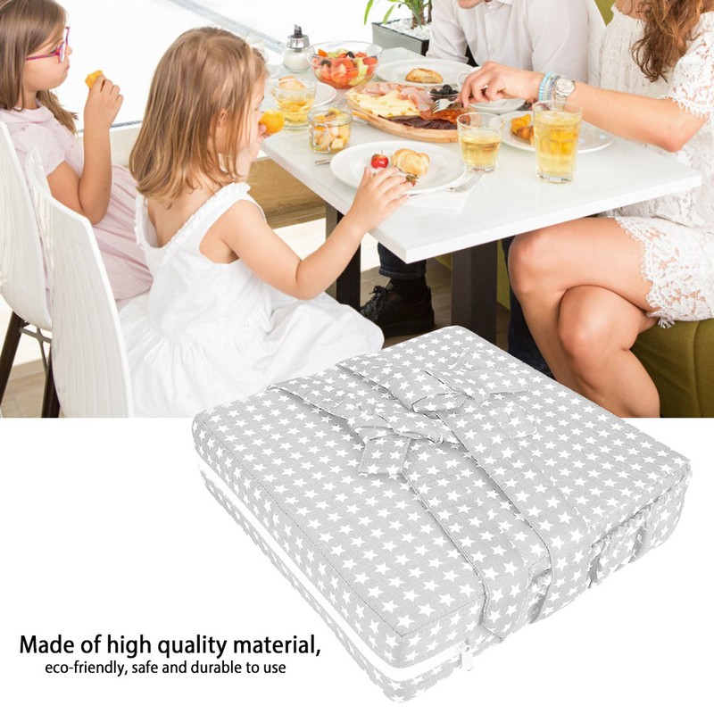 Adjustable Removable Baby Dining Chair Booster Cushion Kids Highchair Seat