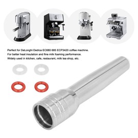 Kaffeemaschinen-Dampfdüsen-Ersatz, Automatische Kaffeemaschinen-Dampfdüse, Edelstahl-Dampfstabdüse für Delonghi Dedica EC680 685 ECP3420