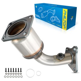 PHILTOP Front Right Catalytic Converter Kit Direct-Fit Compatible with Nissan Maxima 3.5L 2004-2008, Altima 3.5L 2002-2006, Quest 3.5L 2004-2006 Replace# 16438, Stainless Steel (EPA Compliant)