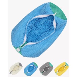 Shoe Washing Bag for Washing Machine, Laundry Shoe Bag For Washer And Dryer, Reusable Shoe Washing Bag for All Shoe Types And Sizes Blue