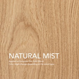 Natura Onecoat Wood Stain Oil - 215 ft² - 360 ml, Natural Mist – Wood Finish for Interior Furniture & Floor - Linseed Wood Oil - Fast-Drying - Environmentally Friendly - Extra Durable Hard Wax Oil