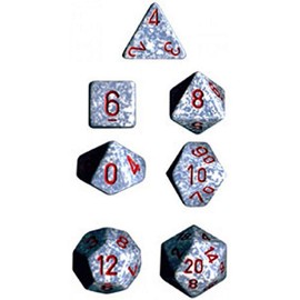 Chessex DND Dice Set D&D Dice-16mm Speckled Air Plastic Polyhedral Dice Set-Dungeons and Dragons Dice Includes 7 Dice - D4 D6 D8 D10 D12 D20 D%, (CHX25300)
