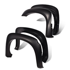 PIT66 Fender Flares, Compatible With 2005-2011 Dodge Dakota Crew Cab Models Compatible With 2011 Ram Dakota Crew Cab Pickup Smooth Matte Wheel Flares Set, 4 PCS