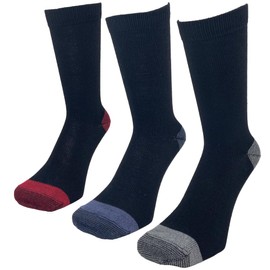PAX Select Tenacity Series Socks that are Tear Resistant Even with Hard Wears, Reinforced Toe Cut, Round Toe Socks, Set of 3 Pairs, Black