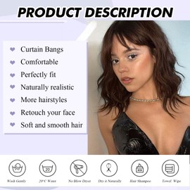 Aisaide Short Curly Wavy Bob Wig with Curtain Bangs Black Curly Bob Wigs with Bangs for Women Synthetic Bob Curly Wavy Wig Natural Hair Shoulder Length Wigs for Women 14inch 1B#