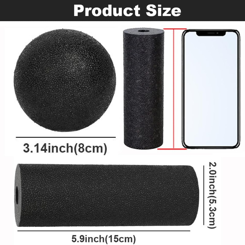 Mini Foam Roller - Muscle Massage Rollers for Trigger Point
